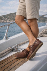 Barbour Mens Wake Boat Shoes Mahogany Northern Ireland Belfast