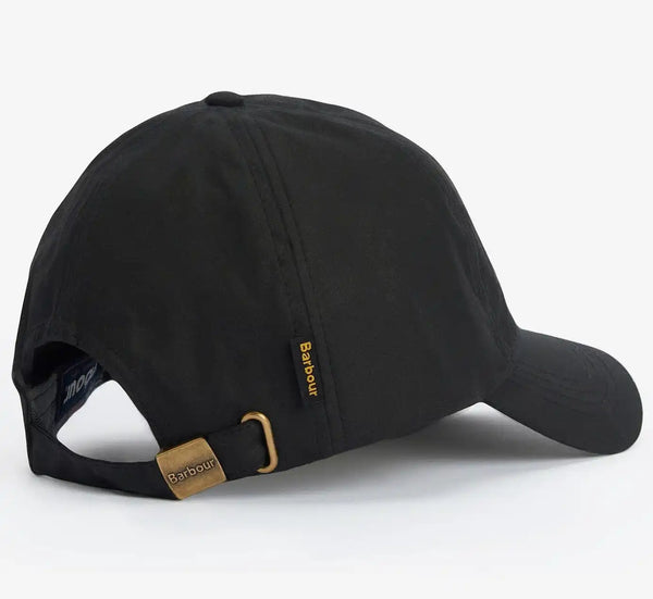 Barbour Mens Wax Baseball Cap Black Northern Ireland Belfast