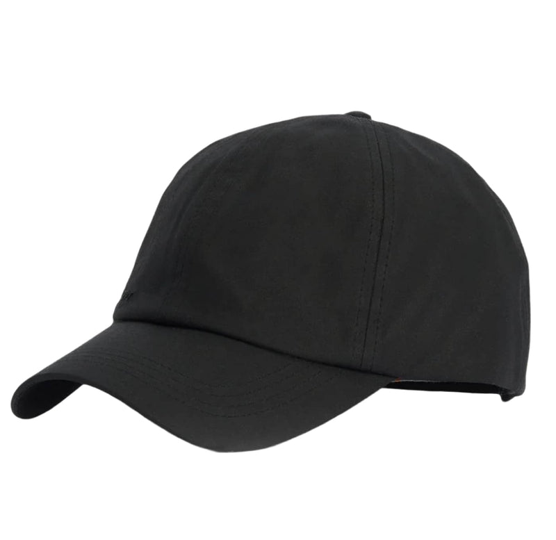 Barbour Mens Wax Baseball Cap Black Northern Ireland Belfast