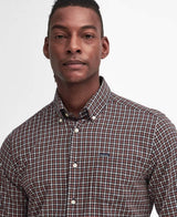 Barbour Padshaw Tailored Gingham Shirt Navy Northern Ireland Belfast
