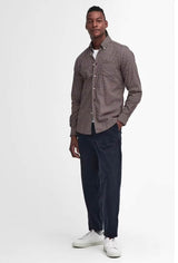 Barbour Padshaw Tailored Gingham Shirt Navy Northern Ireland Belfast