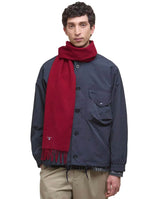Barbour Plain Lambswool Scarf Biking Red Northern Ireland Belfast