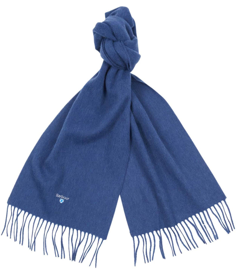 Barbour Plain Lambswool Scarf Navy Northern Ireland Belfast