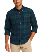 Barbour Portdown Tailored Check Shirt Dark Navy Northern Ireland