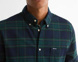 Barbour Portdown Tailored Check Shirt Dark Navy Northern Ireland