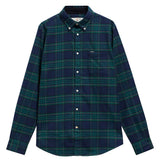 Barbour Portdown Tailored Check Shirt Dark Navy Northern Ireland