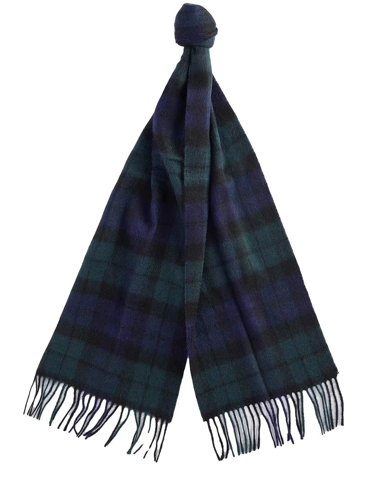 Barbour Tartan Lambswool Scarf Black Watch Northern Ireland Belfast