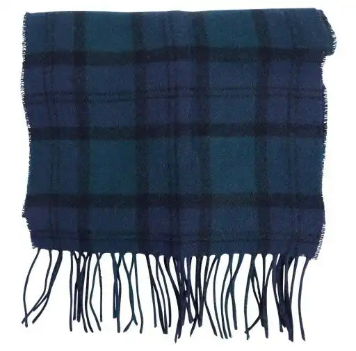 Barbour Tartan Lambswool Scarf Black Watch Northern Ireland Belfast