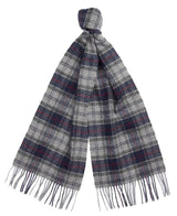 Barbour Tartan Lambswool Scarf Blue Granite Northern Ireland Belfast