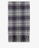 Barbour Tartan Lambswool Scarf Blue Granite Northern Ireland Belfast