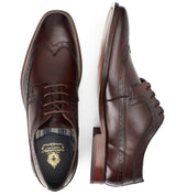 Base London Men’s Havisham Leather Formal Shoes Washed Brown