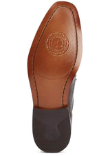 Base London Men’s Havisham Leather Formal Shoes Washed Brown