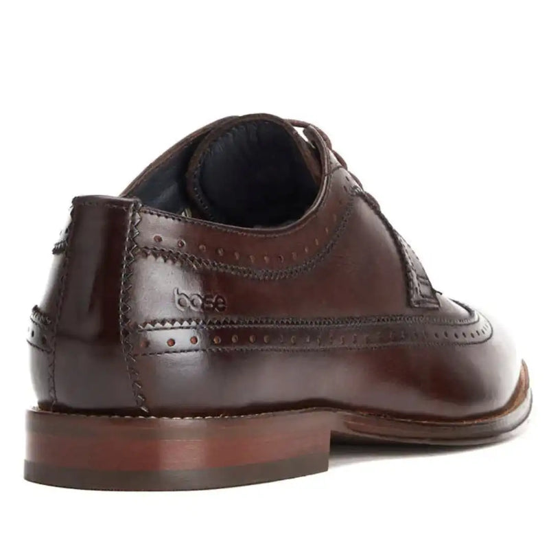 Base London Men’s Havisham Leather Formal Shoes Washed Brown