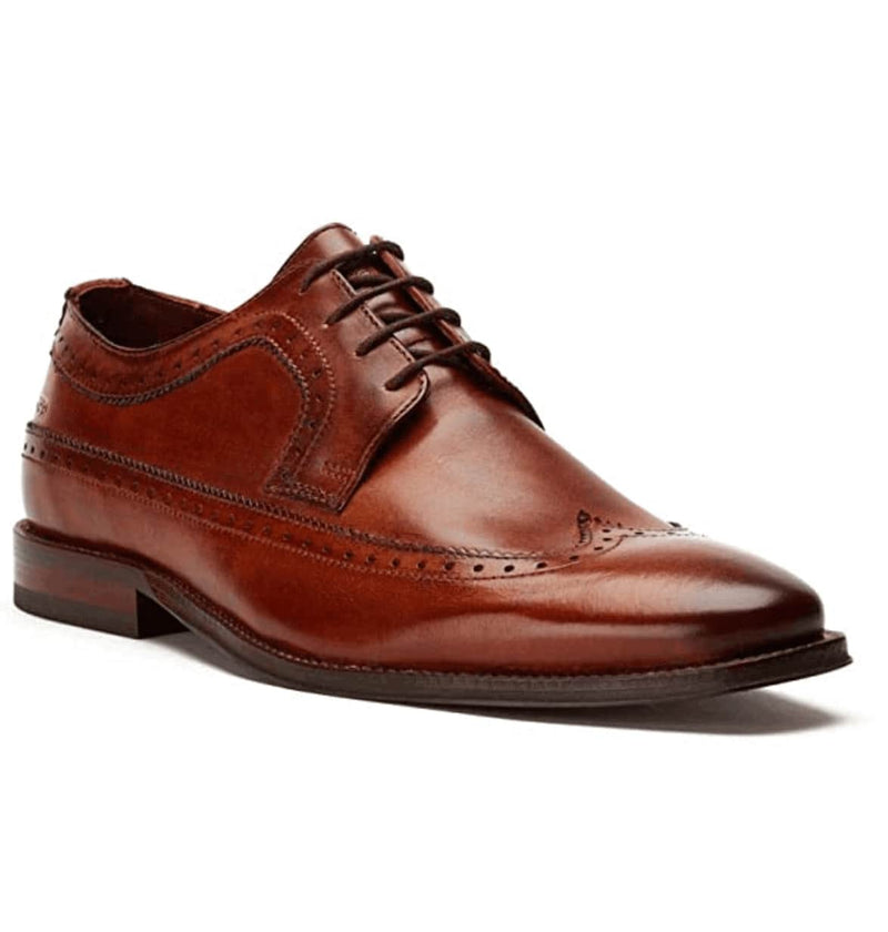 Base London Havisham Leather Formal Shoes Washed Tan