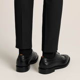 Base London Men’s Havisham Leather Formal Shoes Waxy Black Northern