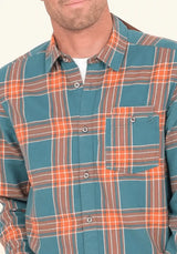 Brakeburn Orange Check Shirt - Shirts & Tops