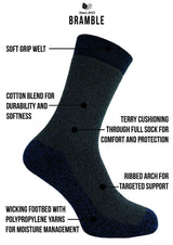 Bramble Wicking Socks 3 Pack 6-11 UK - Socks