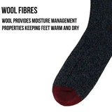 Bramble Mens Wool Blend Socks 3 Pack 6-11 UK Northern Ireland Belfast