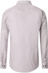 Casa Moda Casual Fit Shirt Garnet Beige/Red Northern Ireland Belfast