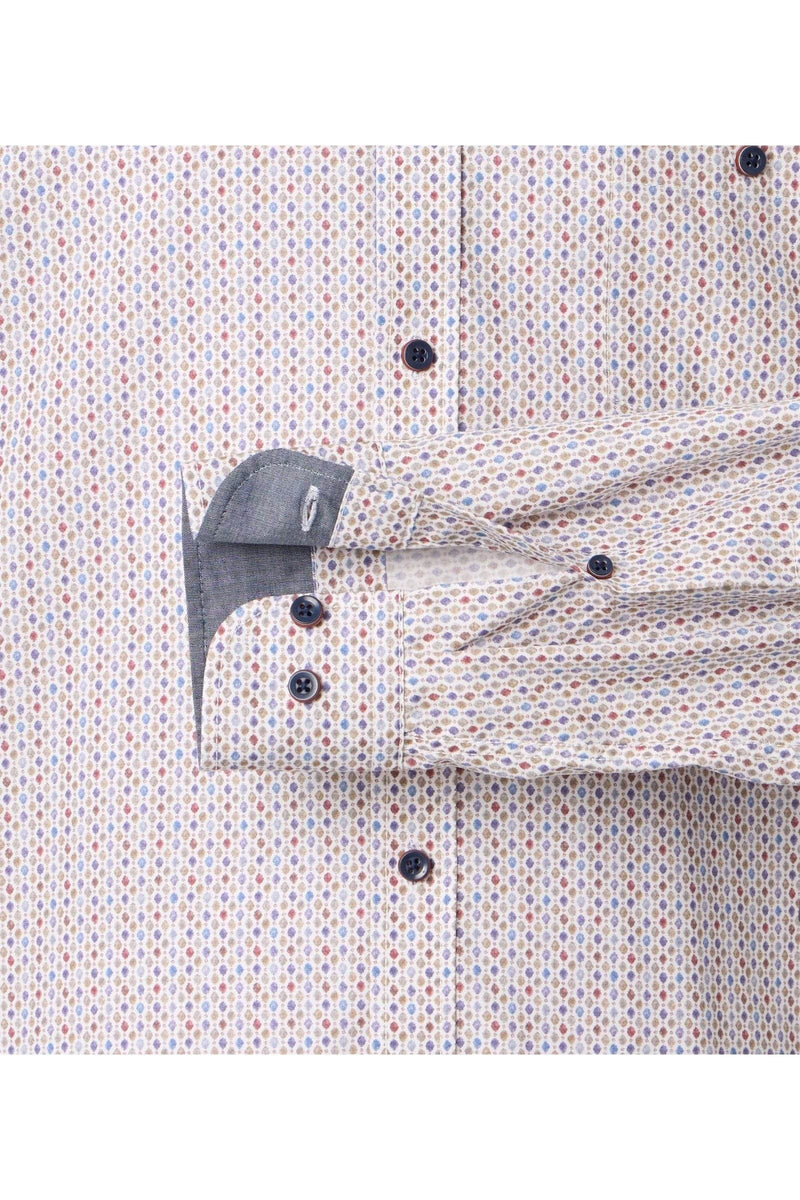 Casa Moda Casual Fit Shirt Garnet Beige/Red Northern Ireland Belfast