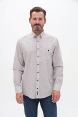 Casa Moda Casual Fit Shirt Garnet Beige/Red Northern Ireland Belfast