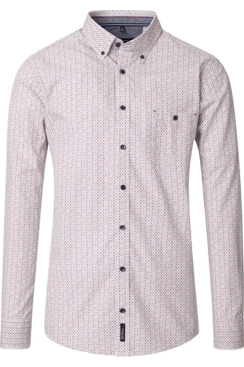 Casa Moda Casual Fit Shirt Garnet Beige/Red Northern Ireland Belfast