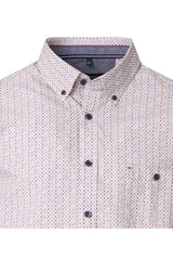 Casa Moda Casual Fit Shirt Garnet Beige/Red Northern Ireland Belfast