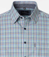 Casa Moda Casual Fit Shirt Green/Blue Check Northern Ireland Belfast