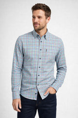 Casa Moda Casual Fit Shirt Green/Blue Check Northern Ireland Belfast