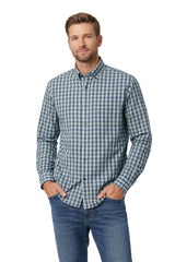 Casa Moda Casual Fit Shirt Green/Navy Gingham Northern Ireland Belfast