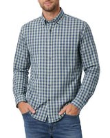 Casa Moda Casual Fit Shirt Green/Navy Gingham Northern Ireland Belfast