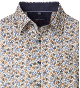 Casa Moda Casual Fit Shirt Leaf Design Blue Northern Ireland Belfast