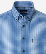 Casa Moda Casual Fit Short Sleeve Shirt Blue Gingham Northern Ireland