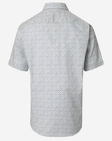 Casa Moda Casual Fit Short Sleeve Shirt Blue/Green/Yellow Northern