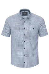 Casa Moda Casual Fit Short Sleeve Shirt Blue Northern Ireland Belfast