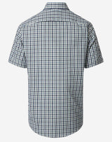 Casa Moda Casual Fit Short Sleeve Shirt Blue/Yellow Check Northern