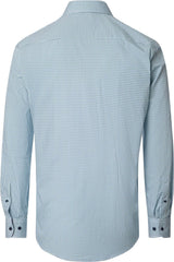 Casa Moda Comfort Fit Shirt Blue/Green Geometric Northern Ireland