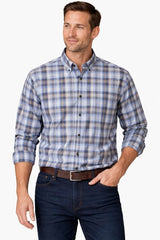 Casa Moda Comfort Fit Shirt Blue/Navy Check Northern Ireland Belfast