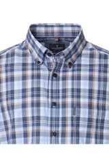 Casa Moda Comfort Fit Shirt Blue/Navy Check Northern Ireland Belfast