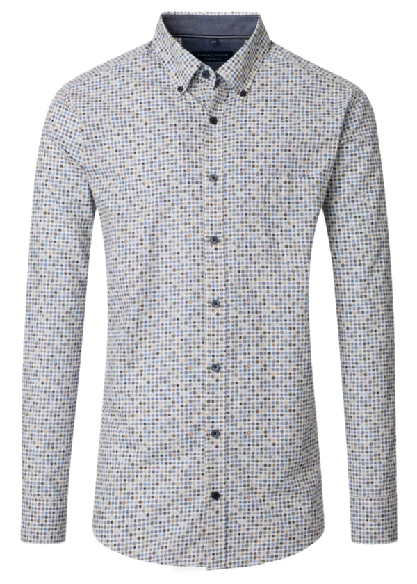 Casa Moda Comfort Fit Shirt Brown Northern Ireland Belfast