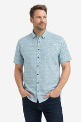 Casa Moda Comfort Fit Short Sleeve Shirt Green Northern Ireland