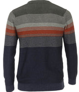 Casa Moda Crew Neck Pullover Sweater - Orange