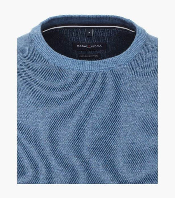 Casa Moda Crew Neck Sweater Blue - Shirts & Tops