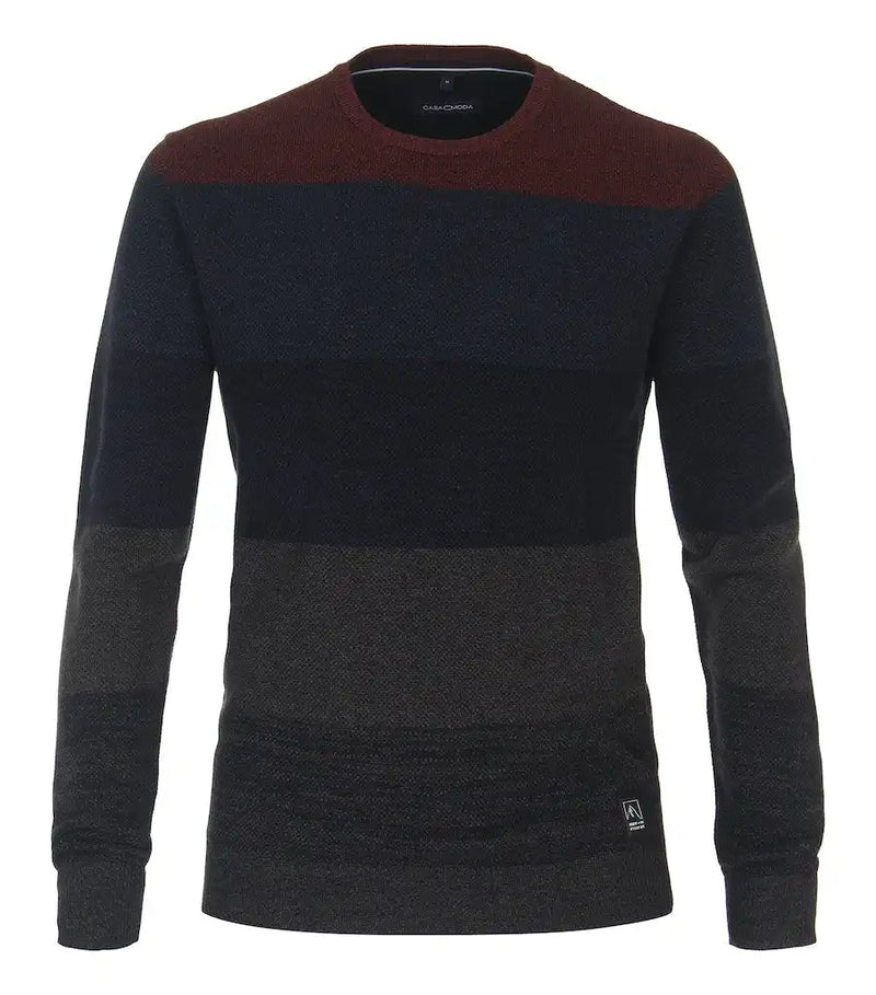 Casa Moda Crew Neck Sweater 434104500 105 Night Blue Ballynahinch