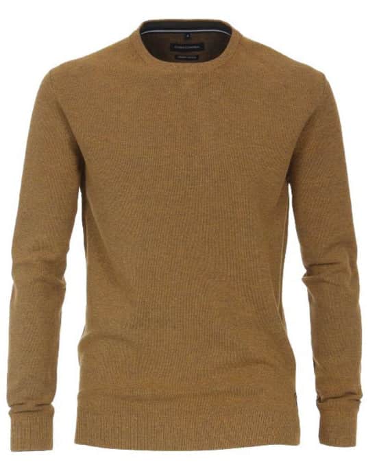 Casa Moda Crew Neck Sweater Buckthorn Brown - Shirts & Tops