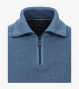 Casa Moda Half Zip Sweater Azure Blue - Shirts & Tops