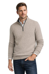 Casa Moda Half Zip Sweater Stoney Beige Northern Ireland Belfast