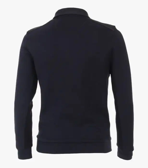 Casa Moda Half Zip Sweatshirt Dark Blue - Shirts & Tops