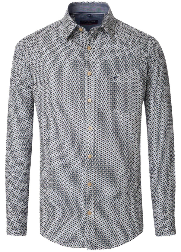 Casa Moda Long Sleeve Casual Fit Shirt Beige Northern Ireland Belfast