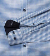 Casa Moda Long Sleeve Casual Fit Shirt Gingham Blue Northern Ireland